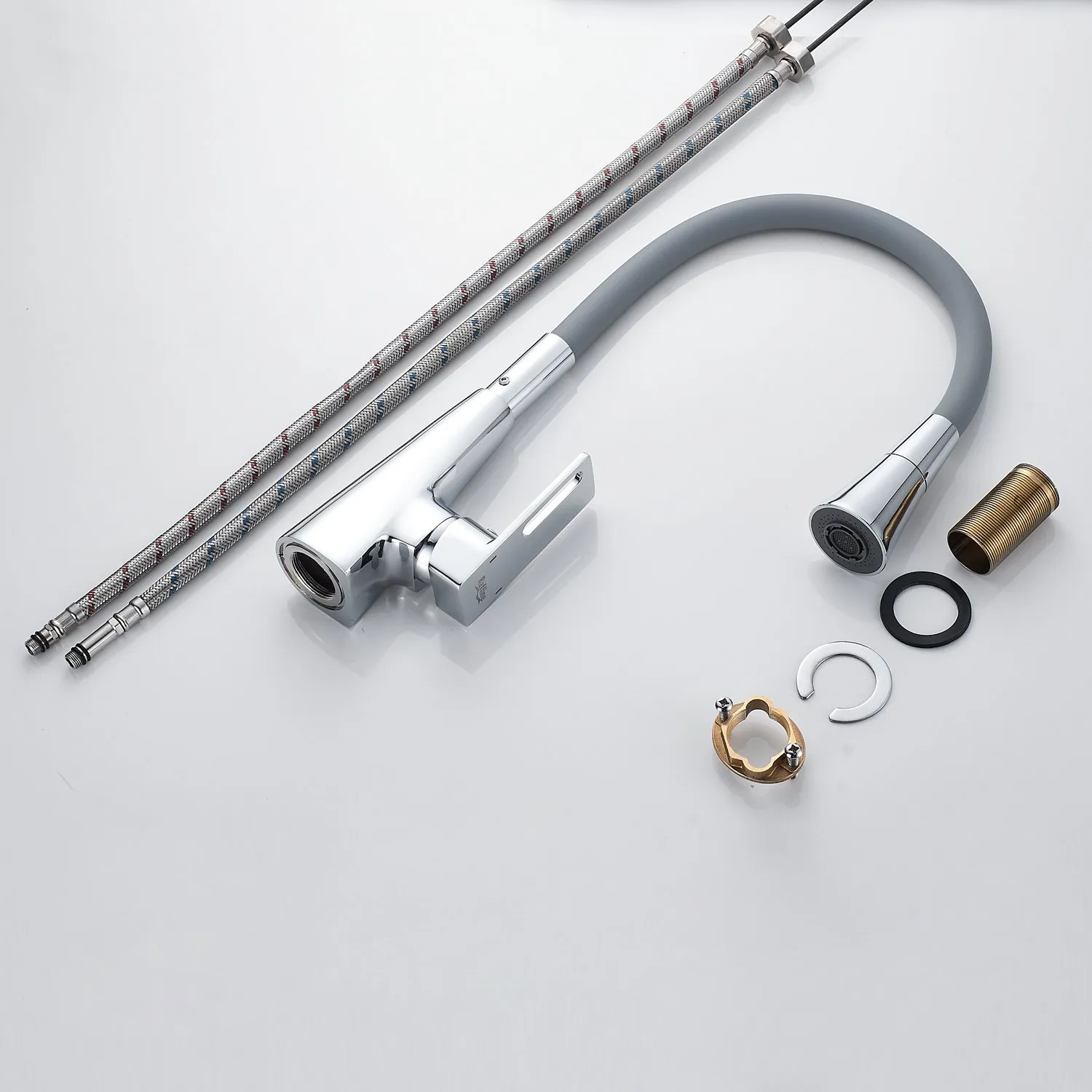 Смеситель для кухни с гибким изливом Raffine F313-9, хром