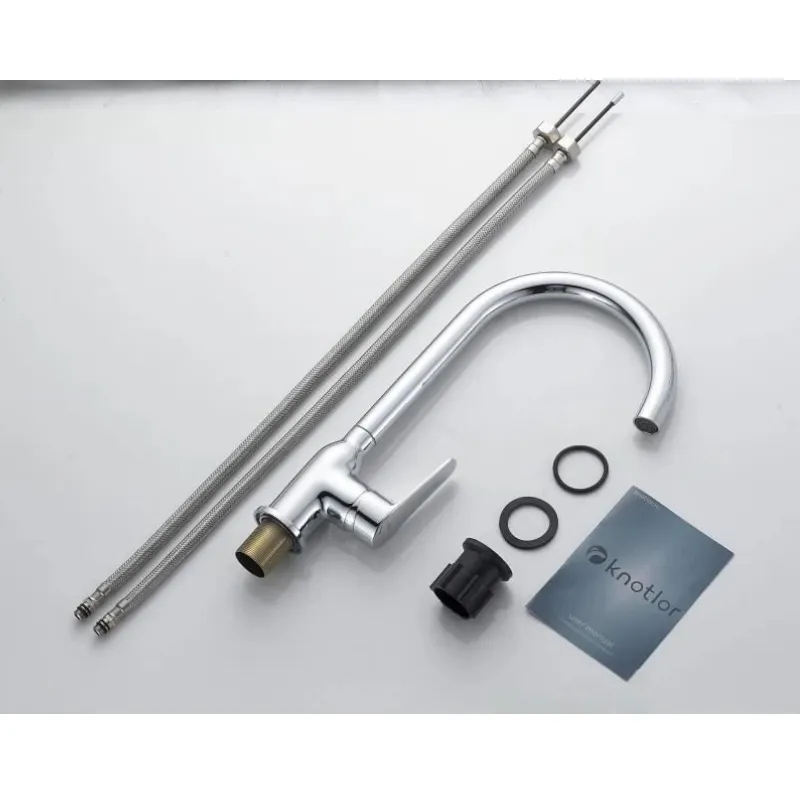 Смеситель для кухни Knotlor KN-51, хром