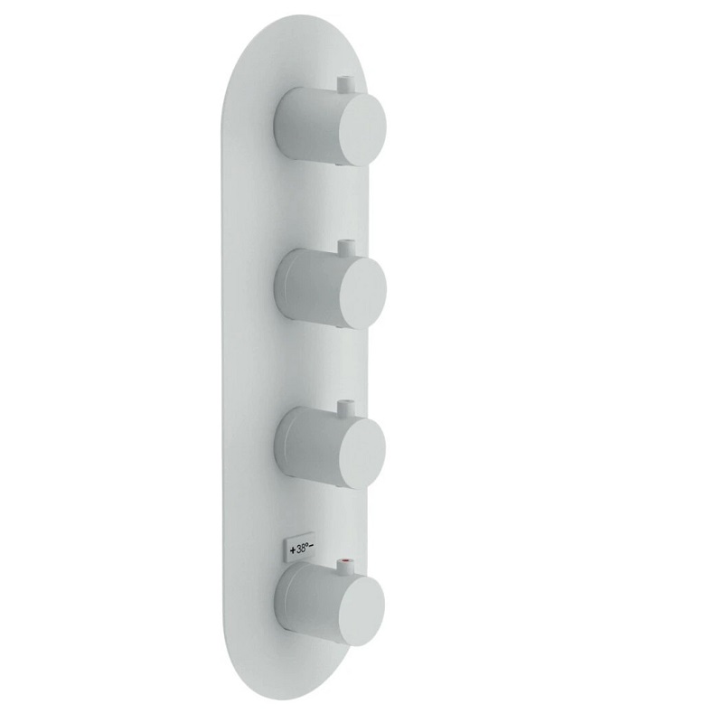 Термостатический смеситель для душа Nobili Live WE00103/TWM на 3 выхода белый, матовый