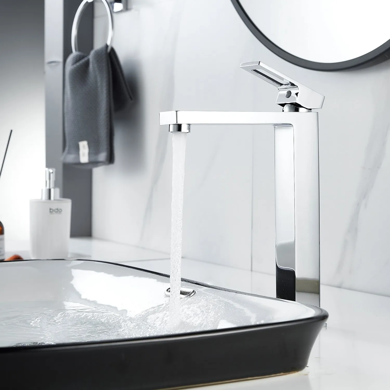 Смеситель для раковины высокий  Raffine F1196, хром