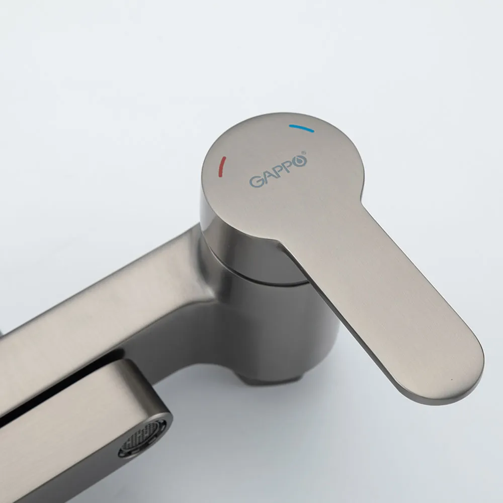 Душевая система GAPPO G2499-39, оружейная сталь
