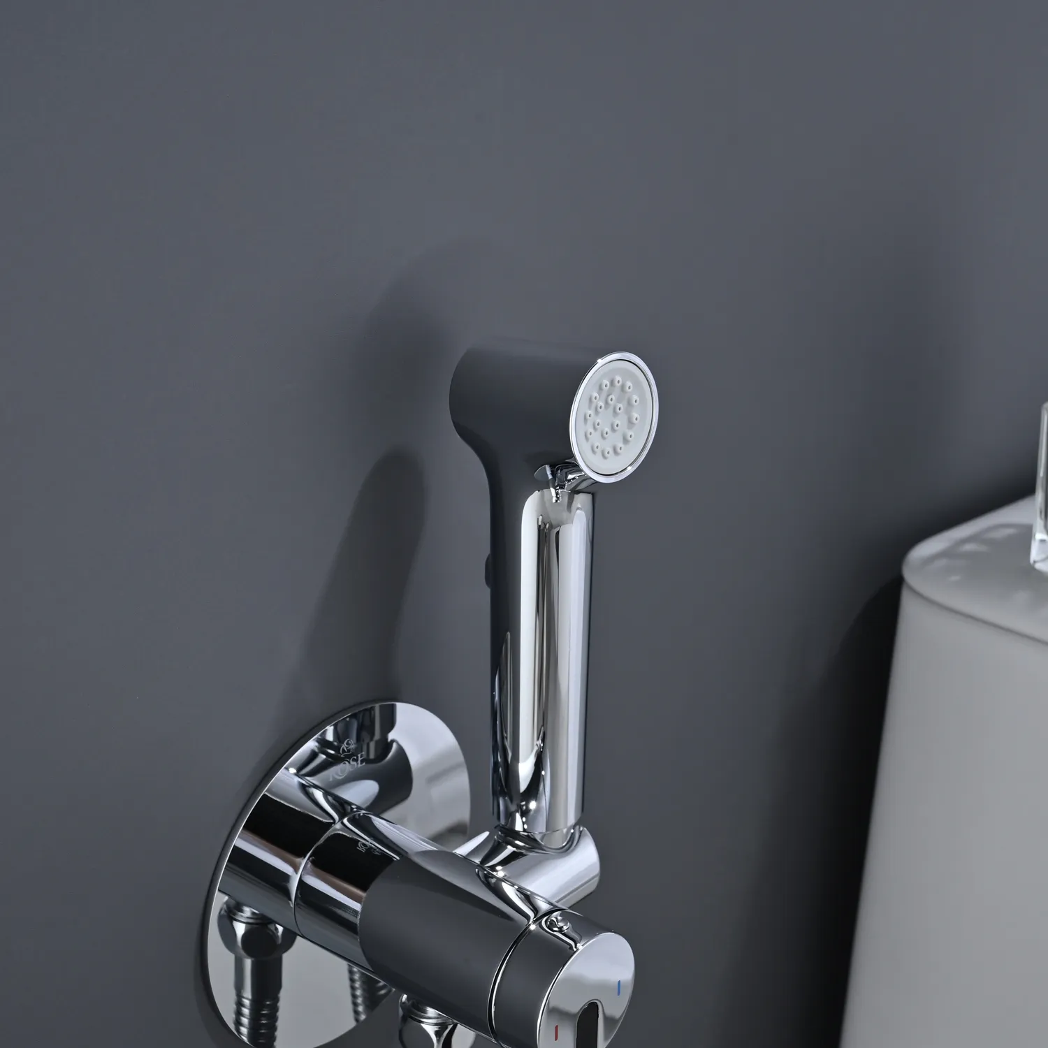 Гигиенический душ со смесителем Rose R235, хром