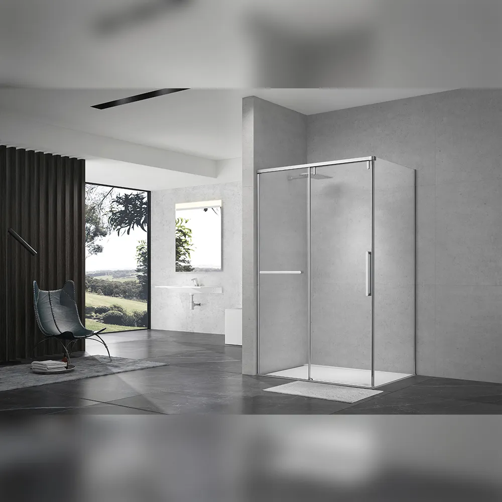 Душевой уголок Terminus Альба прямоугольная 90х120х220, хром