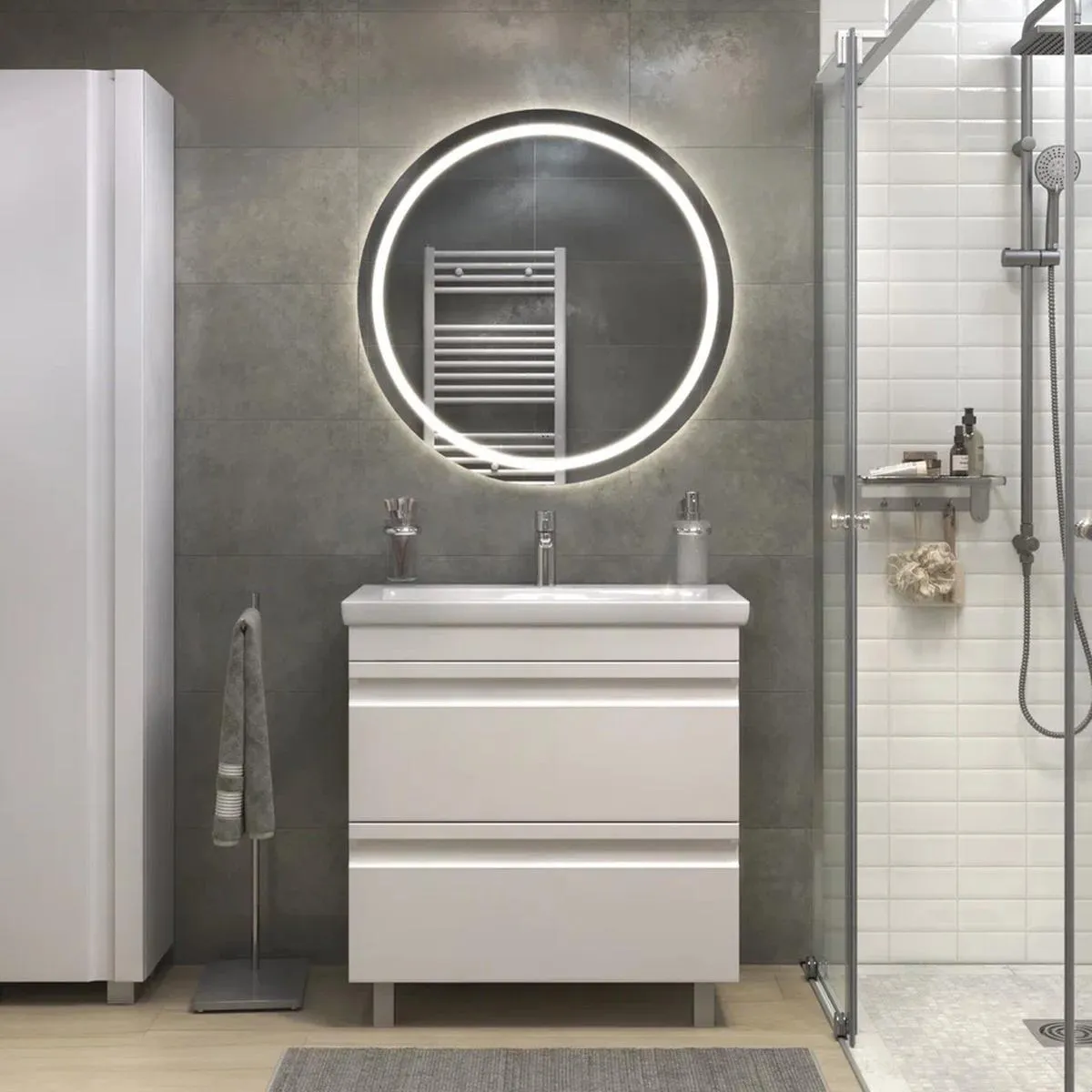 Тумба с раковиной напольная VIGO Holly 041, 80 см