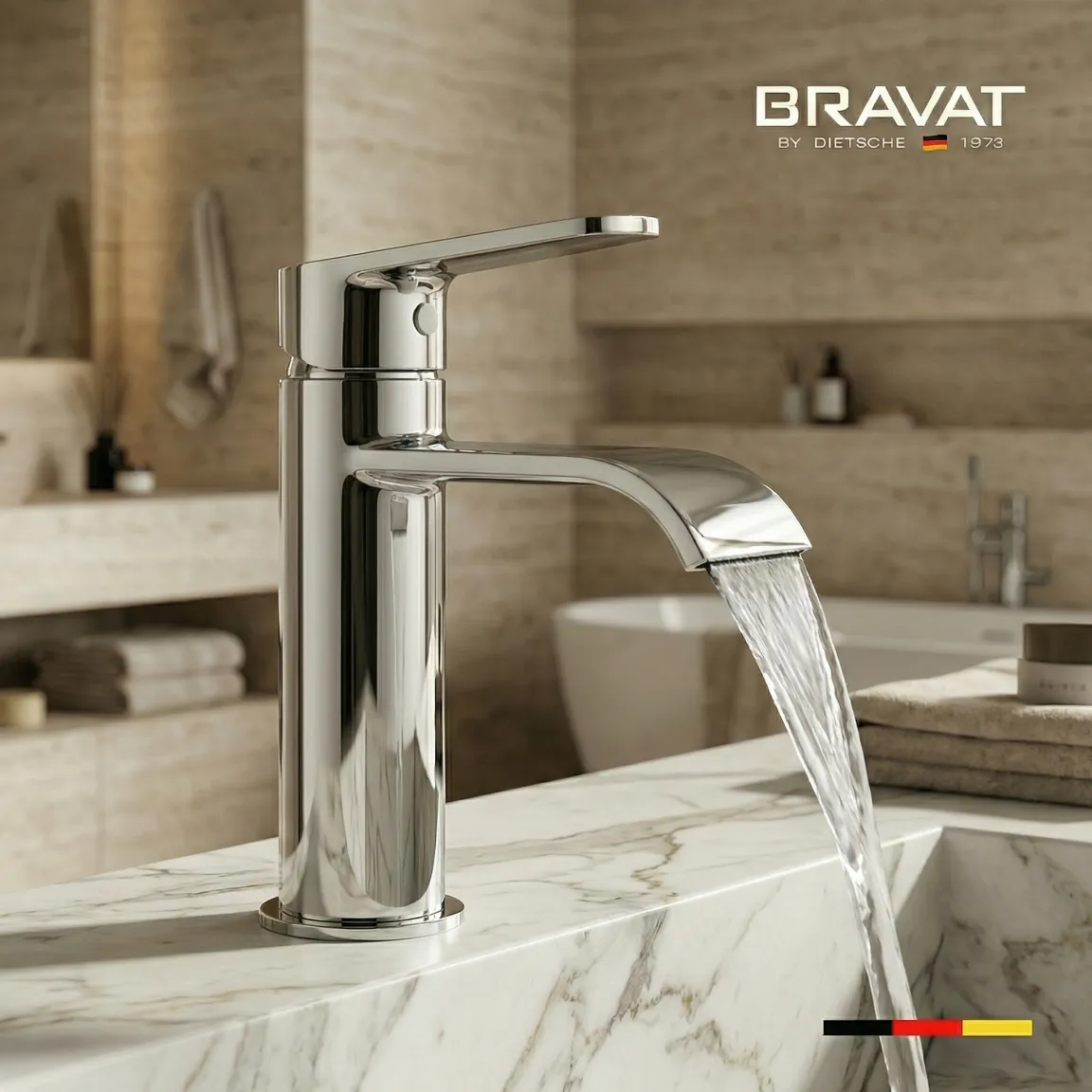 Смеситель для раковины цвет хром BRAVAT (F1795926CP-SW)