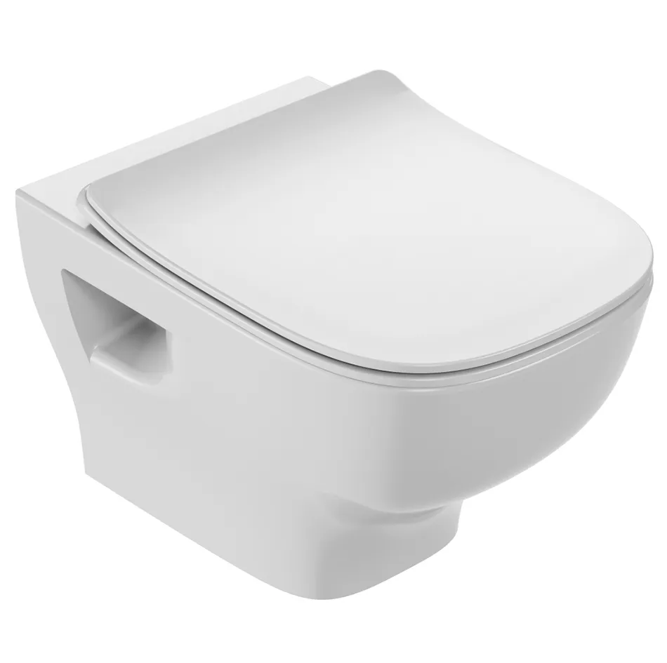 Комплект унитаз с инсталляцией, белая кнопка и сиденьем Jacob Delafon Struktura (E21747RU-00)