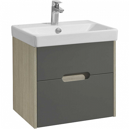 1A2542K0OLUG0 Набор Aquaton: 1A254201OLUG0 Тумба-умывальник Оливия 55 Дуб Ойстер/ 1WH501620 Раковина Адриана 55