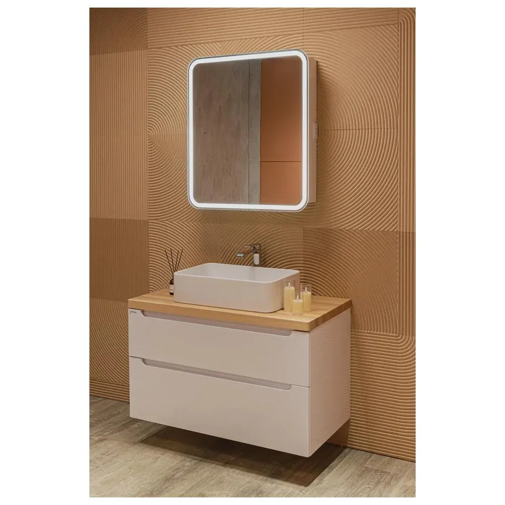 Зеркало-шкаф Silver Mirrors Фиджи Flip 70 ИК (700х800, бесконтактный сенсор)