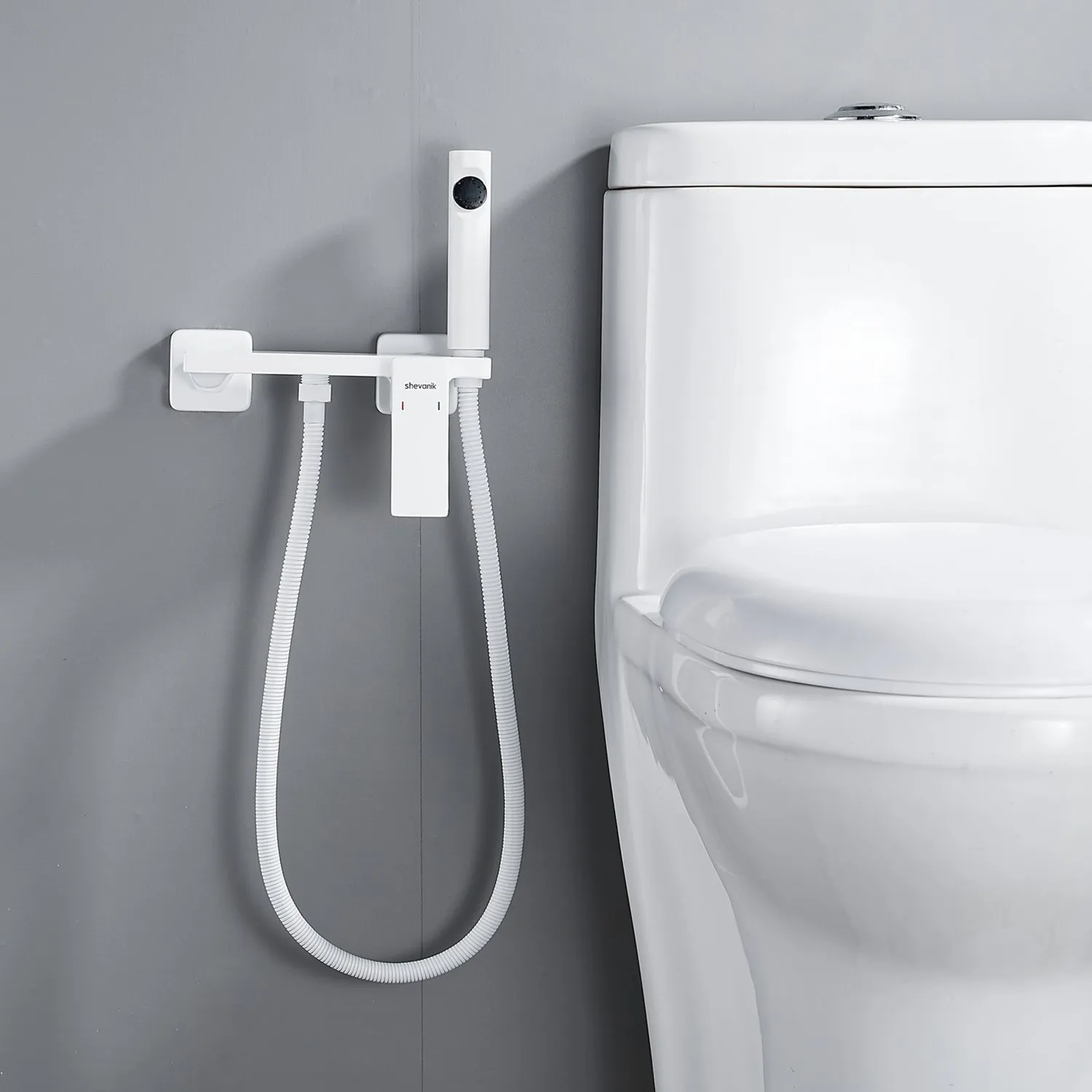 Гигиенический душ со смесителем Shevanik S6105C-1, белый