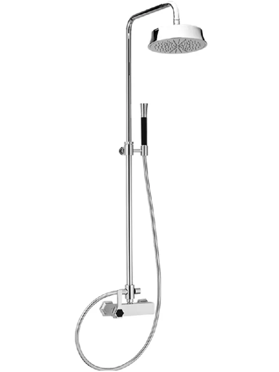 Душевая стойка Cisal Chérie, Chrome/Night Black (CH0040246T)