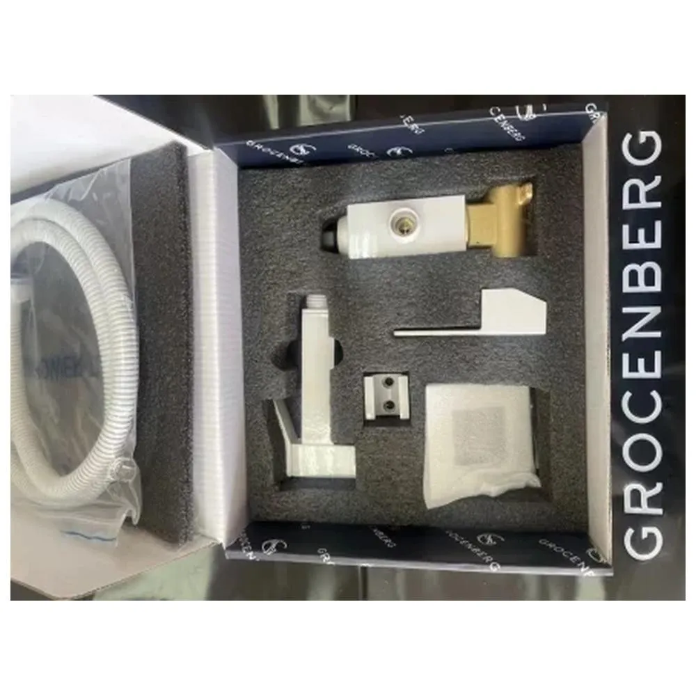 Гигиенический душ со смесителем встраиваемый Grocenberg GB002W, белый