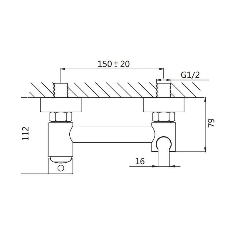 Гигиенический душ со смесителем Shevanik S107C, белый