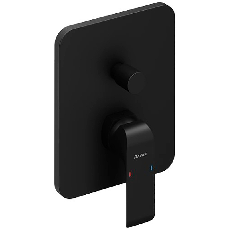 Смеситель настенный с переключателем Ravak FL 065.20 для R-box черный