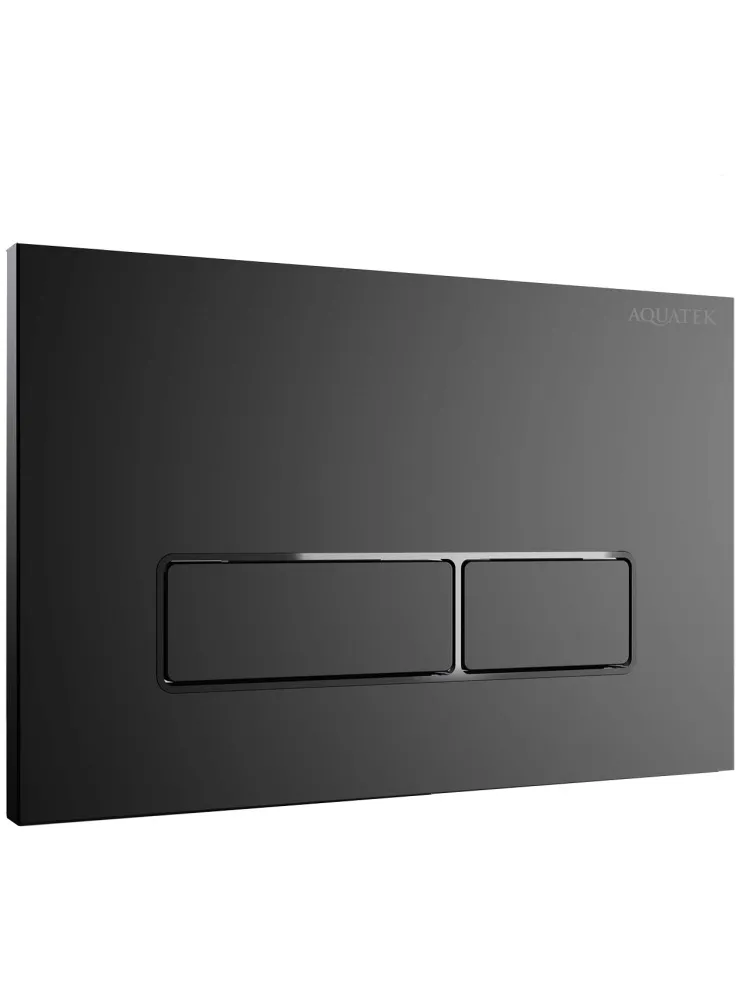 KDI-0000065(HC-1) Панель смыва Оружейная сталь матовая ободок хром (клавиши прямоугольные), 162*244 мм
