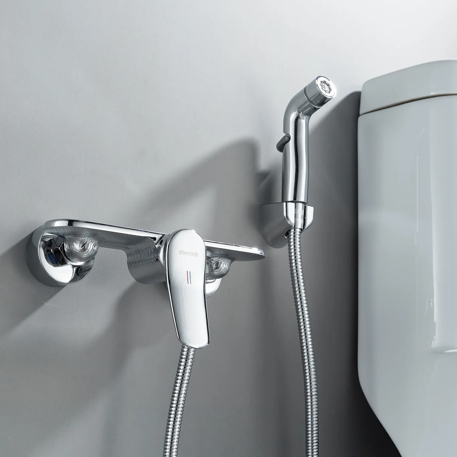 Гигиенический душ со смесителем Shevanik S4705-1, хром