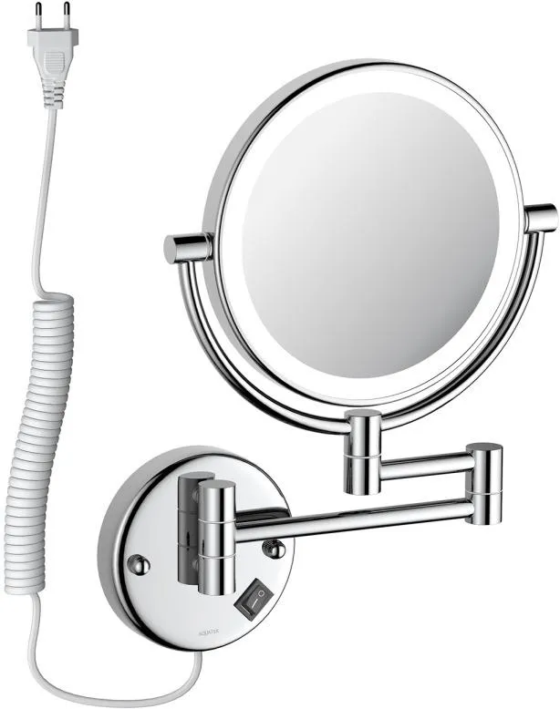 AQ4915CR зеркало косметическое настенное с подсветкой 5х