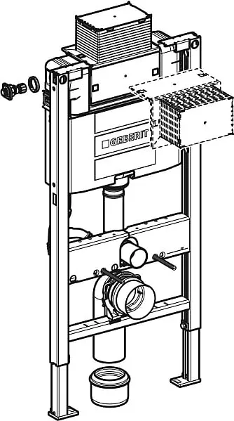 Инсталляция для унитаза подвесного Geberit Omega 12 (111.030.00.1)