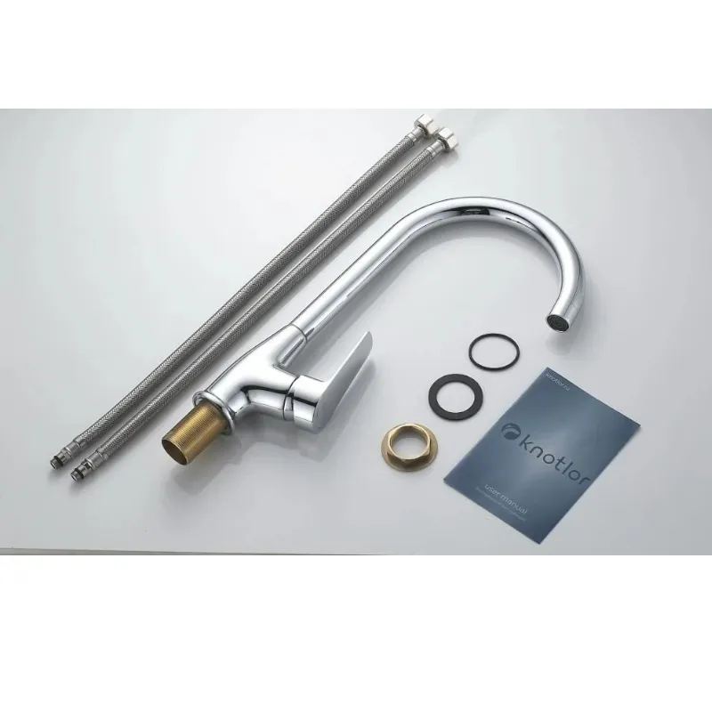 Смеситель для кухни Knotlor KN-11, хром