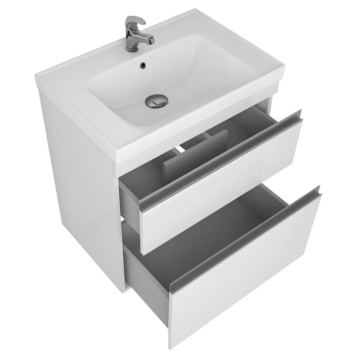 Тумба под раковину подвесная/напольная Dreja Grace Plus 60 см, белый