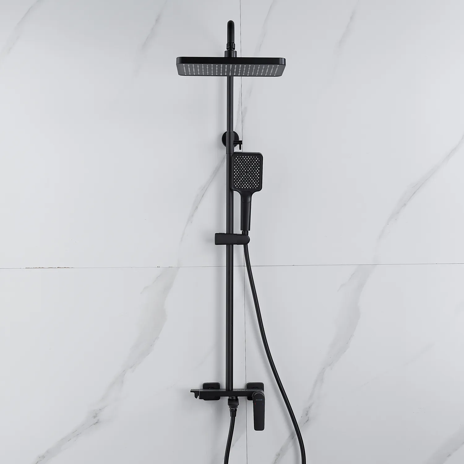 Душевая система Shevanik S4226H, черный