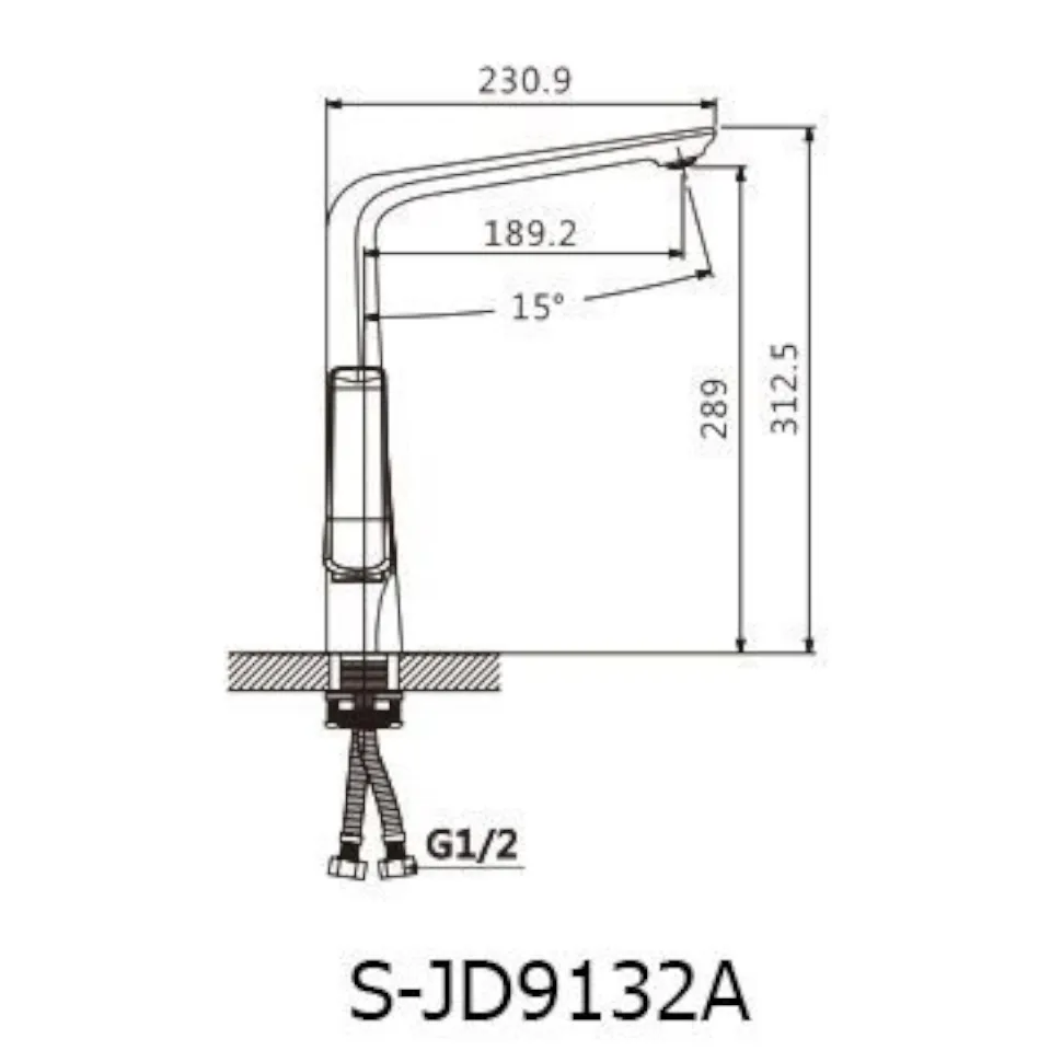 Смеситель для кухонной мойки Savol S-JD9132AW