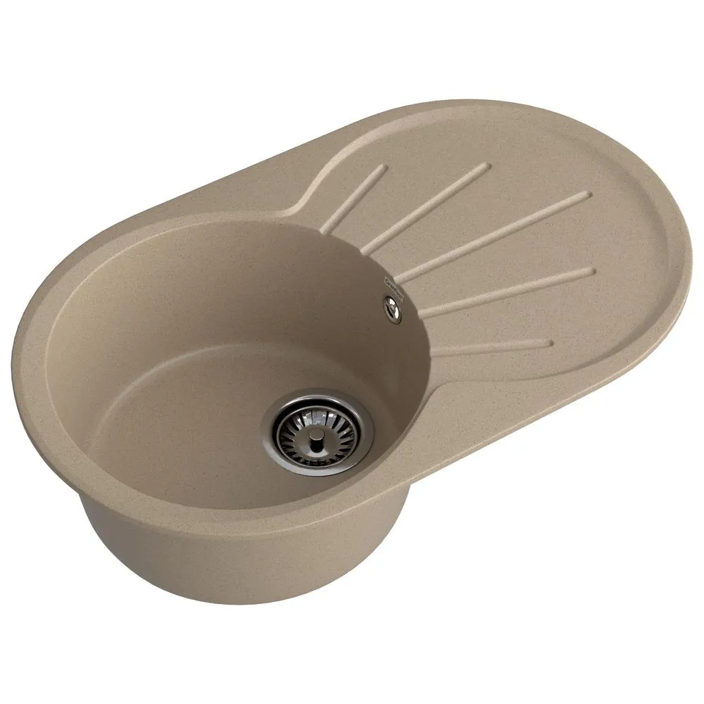Кухонная мойка GranFest RONDO 750L, песок