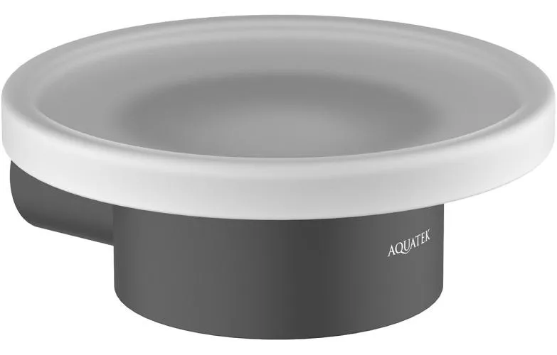 Мыльница AQUATEK ЛИРА, матовый черный AQ4403MB