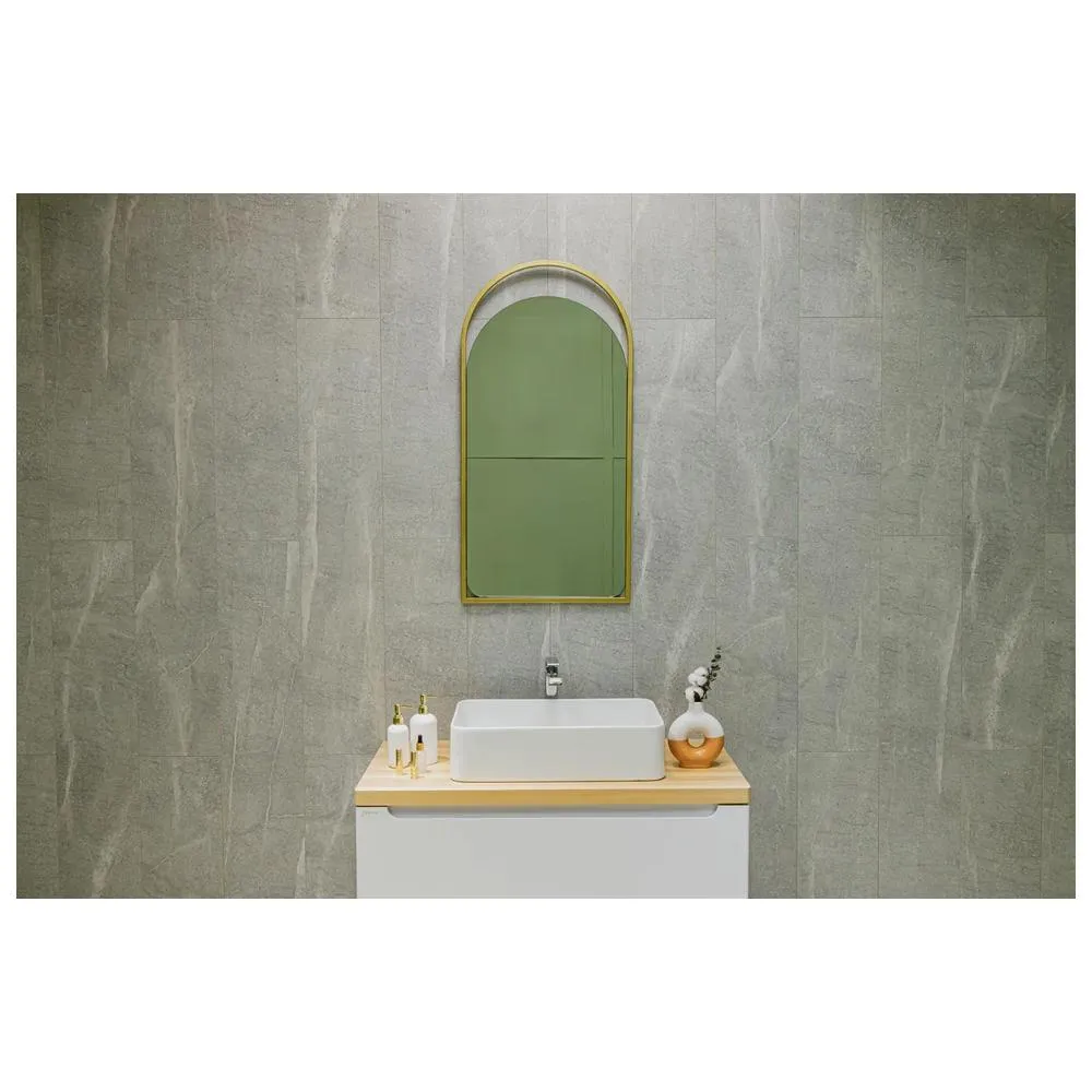 Зеркало Silver Mirrors Hanna 500х1000 (металлическая рама, цвет золото)