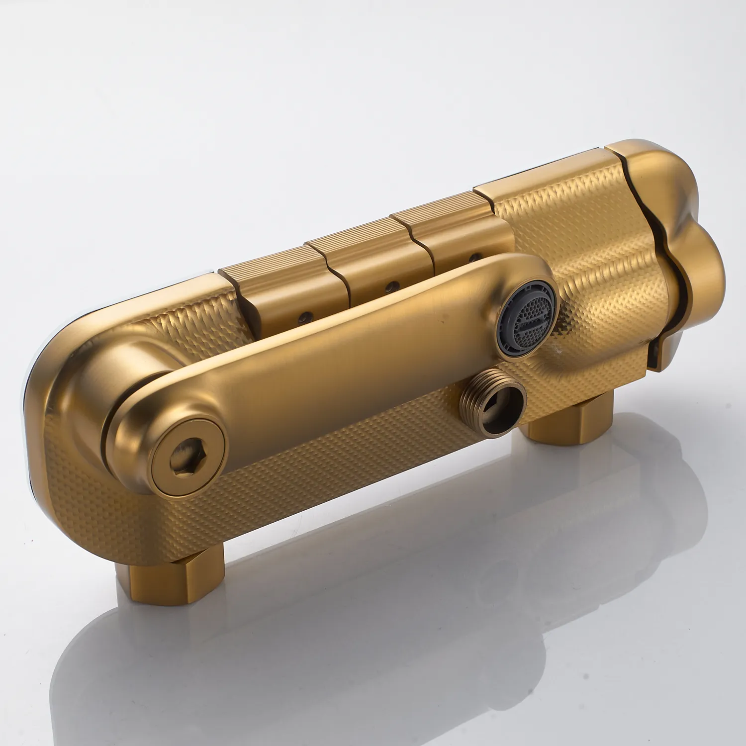 Душевая система Shevanik S4726G, золотой сатин