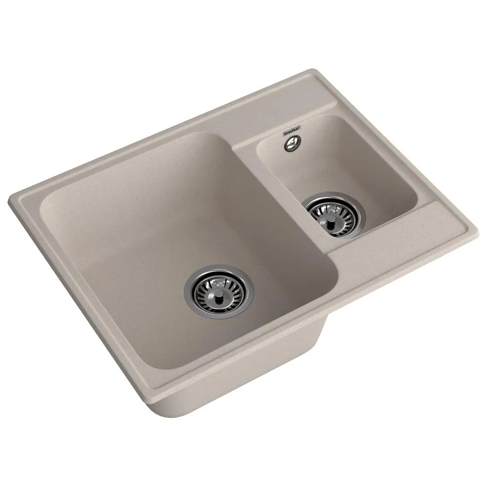 Кухонная мойка GranFest QUARZ 9, песочный