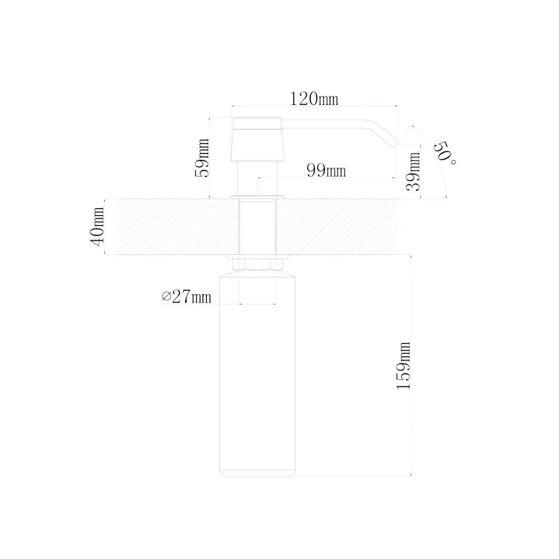 Дозатор для кухонной мойки Florentina РОНДО 703.727.0000.202, шампань
