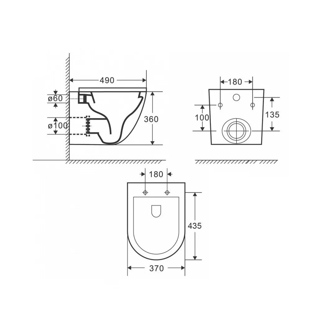 Комплект Maretti 3 в 1: унитаз EA10PBM73-844, инсталляция AC11P5211, кнопка AC12EA-015