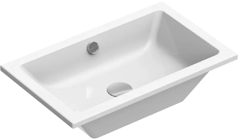895311 Kube X Раковина встраиваемая 60х37х16 цвет белый extraglaze GSI