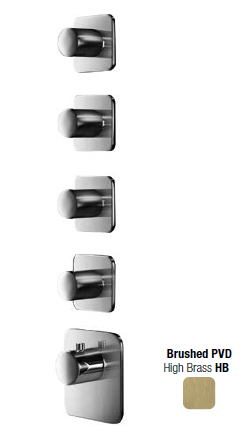 Смеситель для душа Almar Water Control High Flow, на 4 потребителя, High Brass Brushed PVD (E180004.HB)