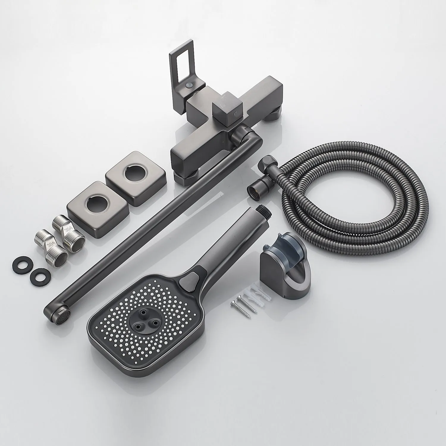 Смеситель для ванны Raffine F2296T, оружейная сталь