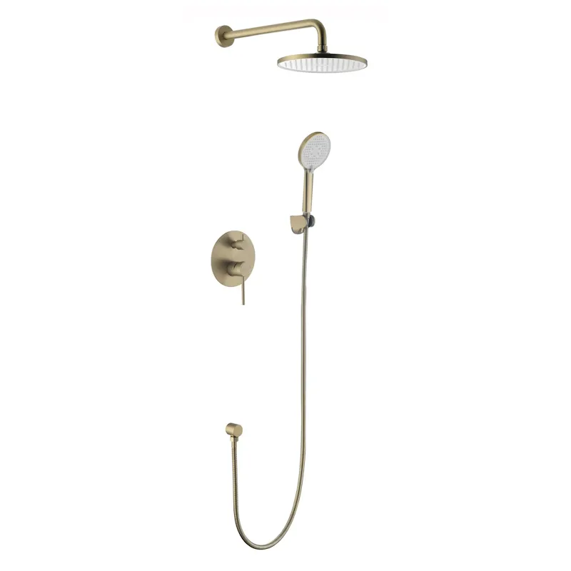 Душевая система скрытого монтажа,  Vessel GOLD Set_3in1,