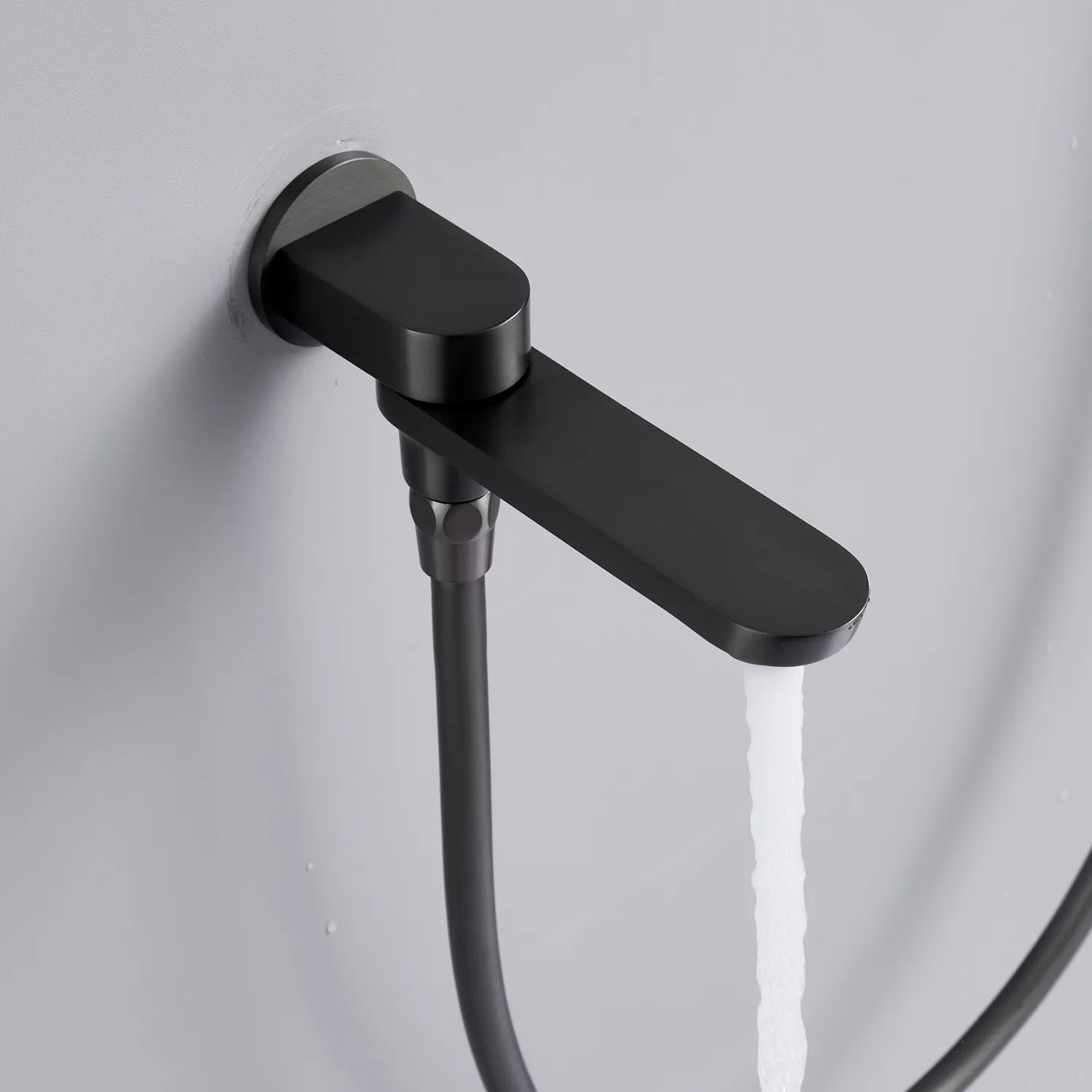 Душевая система встраиваемая Shevanik S4335T, оружейная сталь