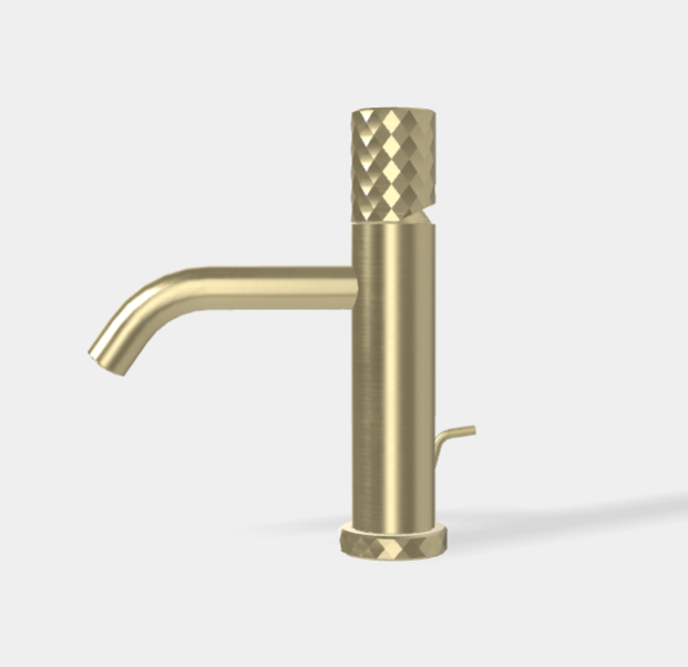 Смеситель для раковины Fima Carlo Frattini Spillo Tech, X Collection, брашированный шампань (F3031TXSXHS)