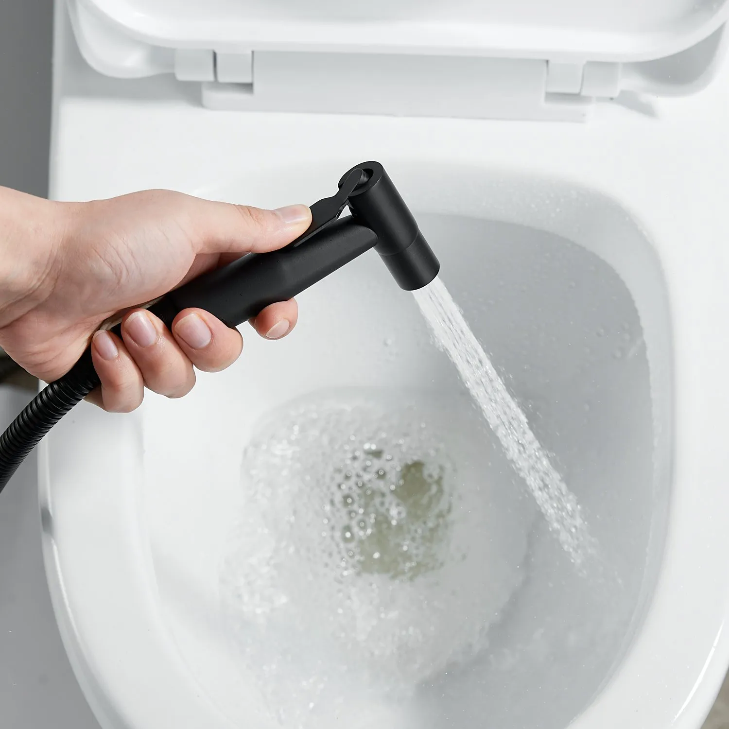 Гигиенический душ со смесителем Raffine F207H, черный