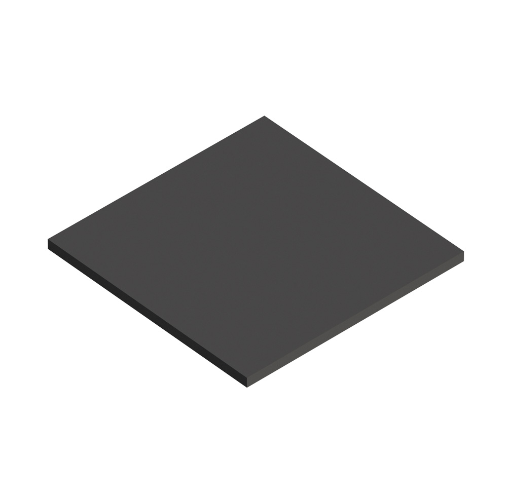 Вставка для подвесной металлической полки Cezares Cadro 257х257х16, Nero (CADRO-30/30-MENS-NERO)