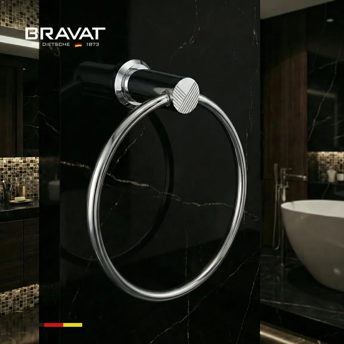 Держатель для полотенец BRAVAT (D71135CP-SW)