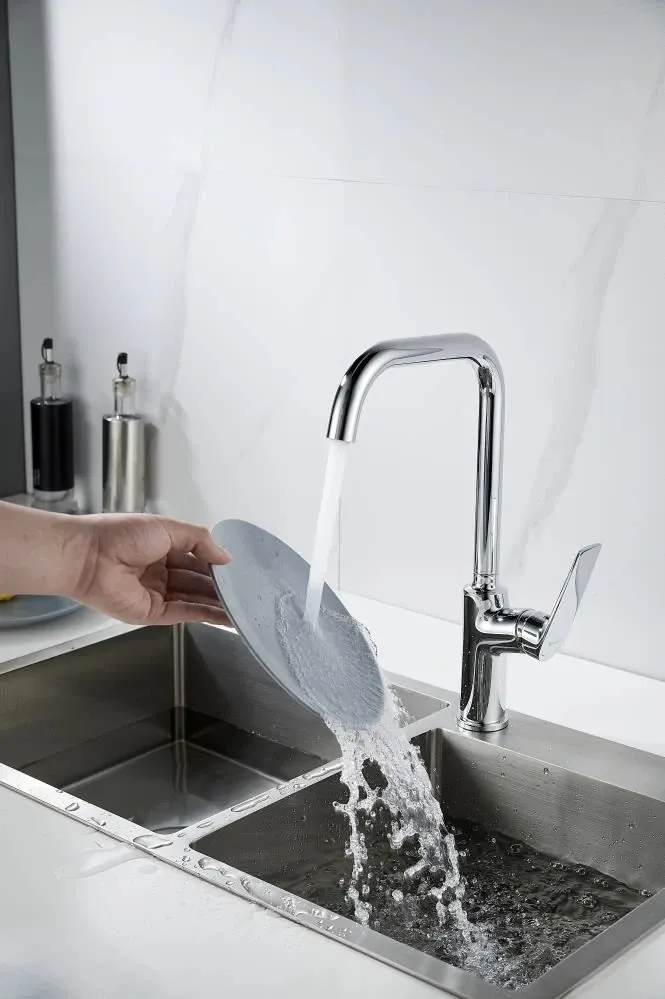 Смеситель для кухни Knotlor KN-61, хром