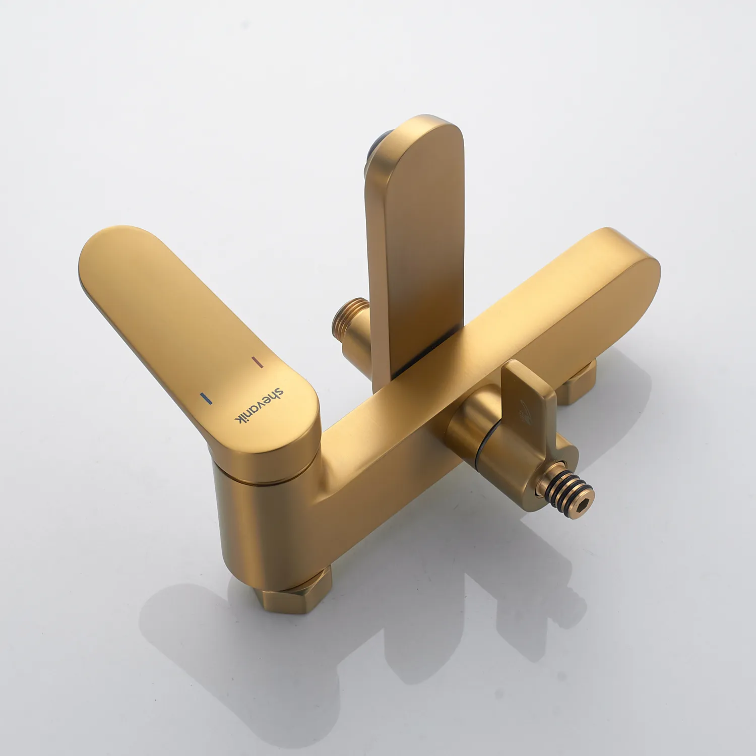 Душевая система Shevanik S4336G, золотой сатин