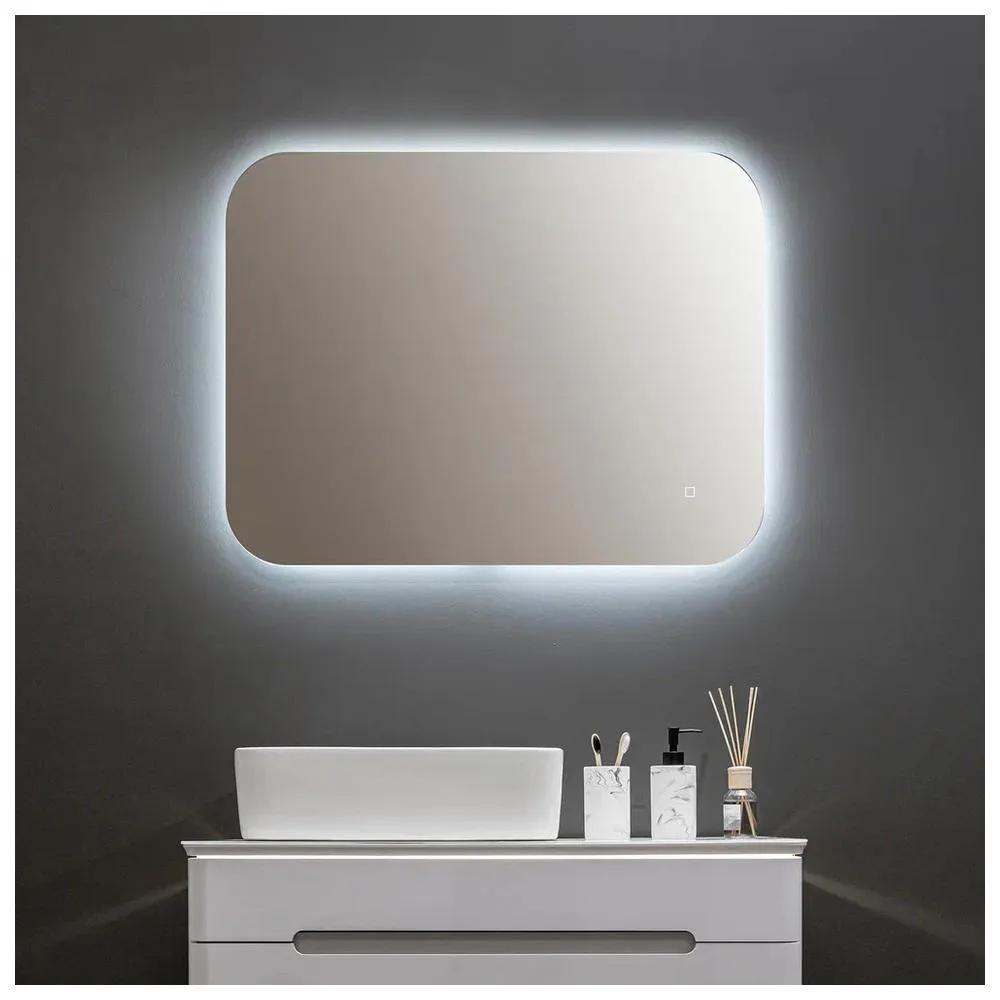 Зеркало Silver Mirrors Шампань-Lite 600х800 (открытая подсветка, сенсорный выключатель) гор/верт