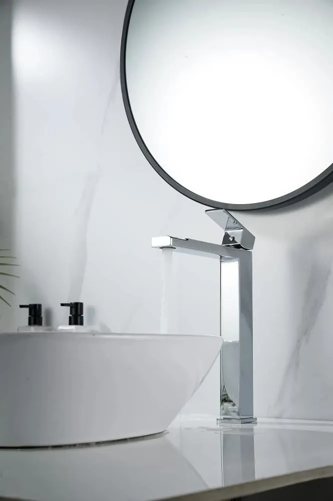 Смеситель для раковины высокий Knotlor KN-24, хром