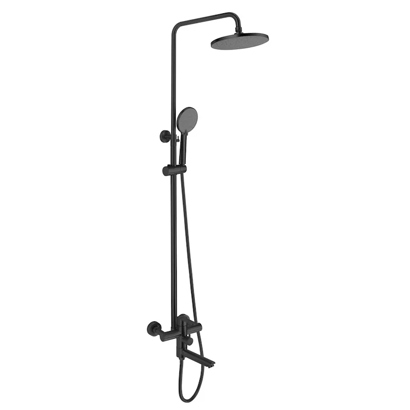 Душевая система Esko Orlando Black ST260OLB, черный