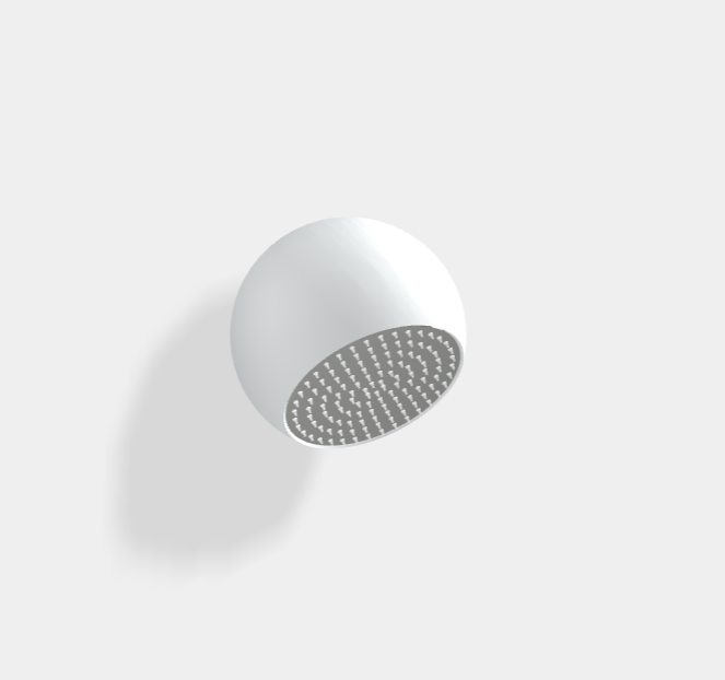 Верхний душ Fima Carlo Frattini Showerhead 240х240, белый матовый/хром (ст. арт. F2340CRBBS) (F2340CBS)