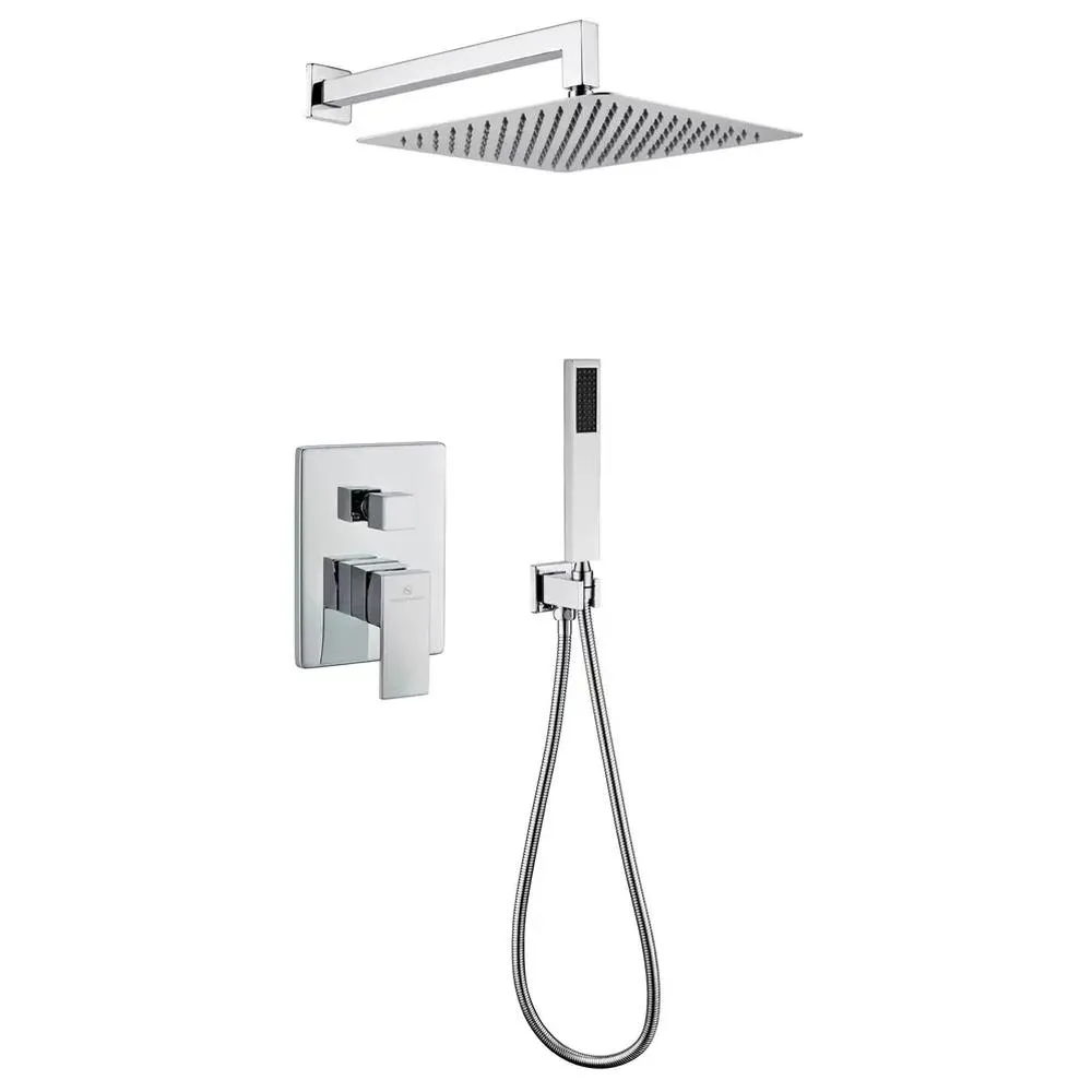 Душевая система встраиваемая (без излива) Grocenberg GB5089CR-3, хром