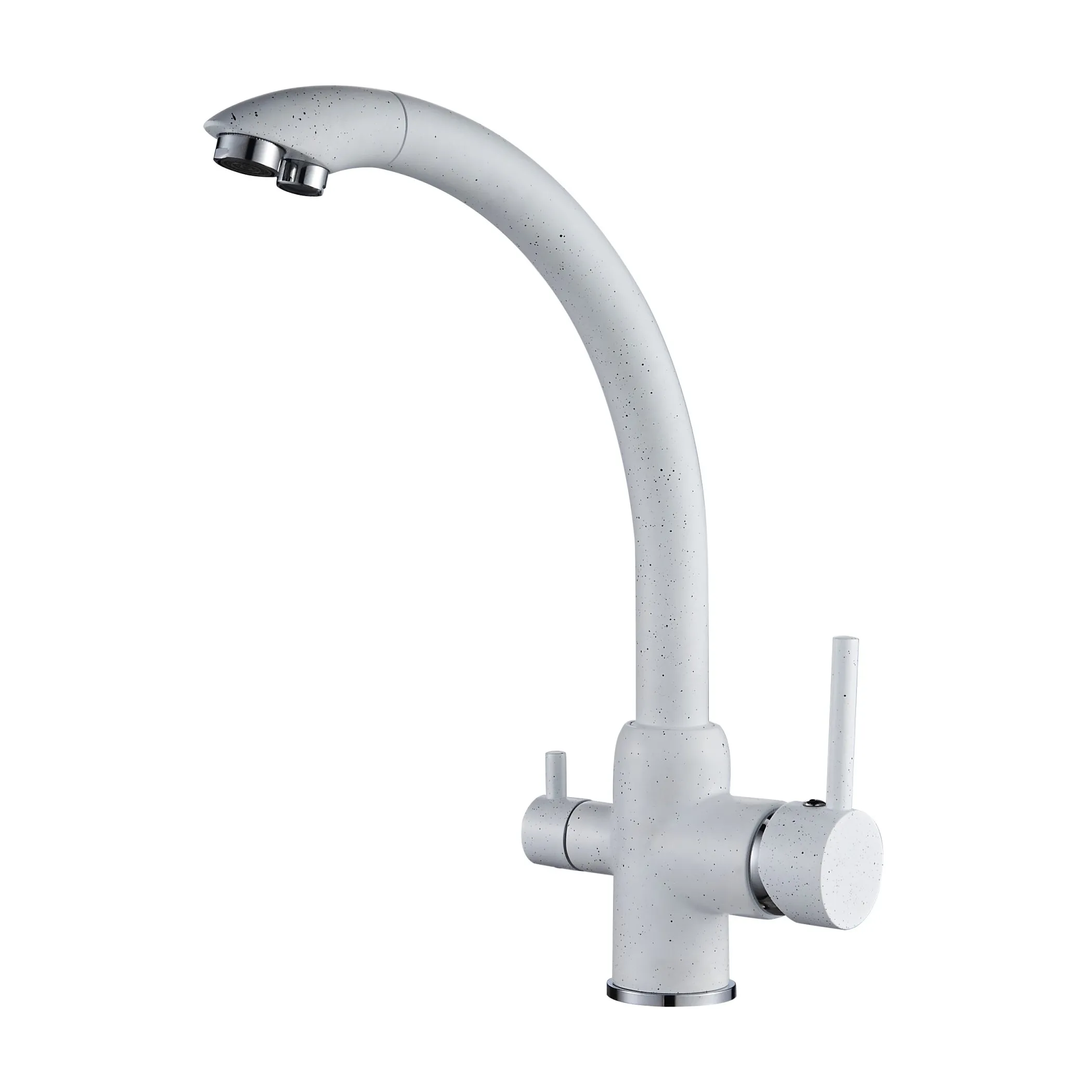 Смеситель для кухни с подключением фильтра для воды D-Lin D159315-5C, белый