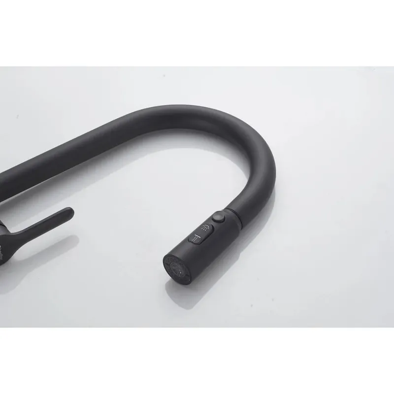 Смеситель для кухни с индикатором температуры Knotlor KN-100/BL, черный